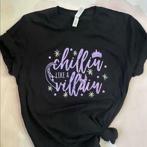 Chillin' Like a Villain Unisex Shirt, cute Disneyland Tee, handmade shirt